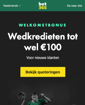 Bet365 mobiele bonus