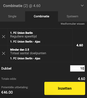 union Berlin - Ajax tip
