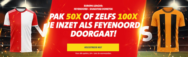 jacks odd boost Feyenoord - Shakhtar Donetsk