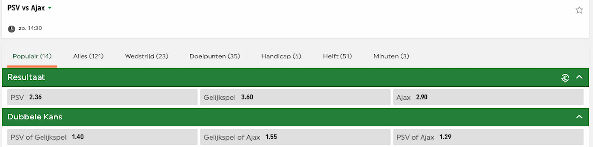 Toto Ajax wedden - Ajax Toto