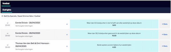 BetCity speel slimmer bets