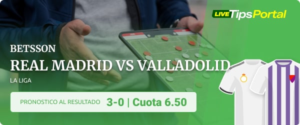 pronostico al resultado real madrid vs valladolid