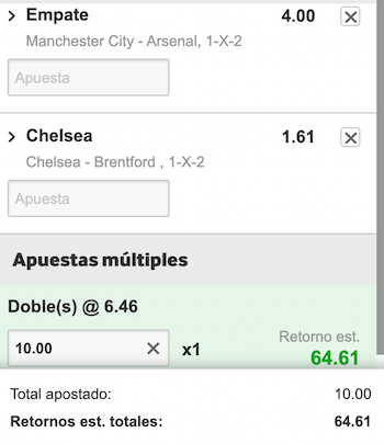 Apuestas combinadas para hoy