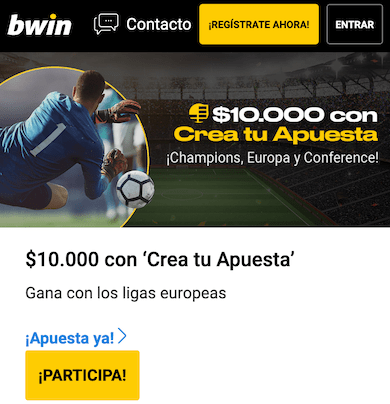 crea tu apuesta en bwin app