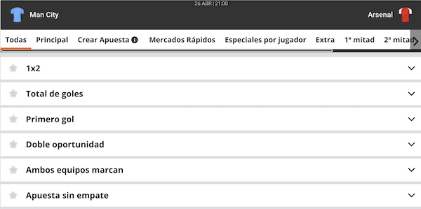 manchester city vs arsenal pronostico y apuestas