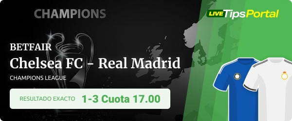 resultado exacto chelsea vs real madrid champions league