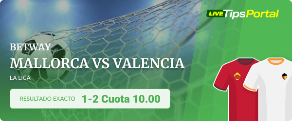 mallorca vs valencia marcador exacto