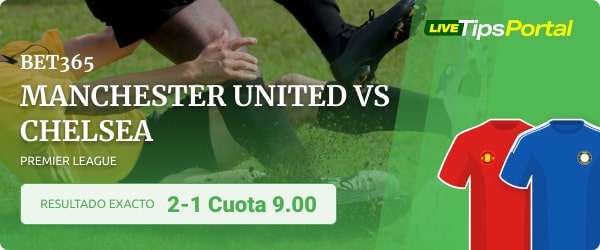 manchester united vs chelsea pronostico y resultado exacto