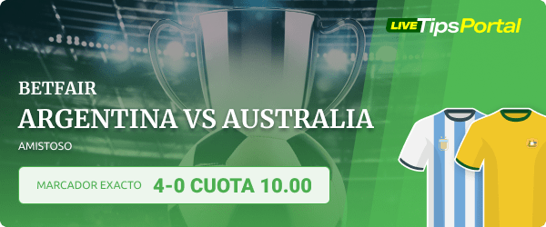 argentina vs australia marcador exacto
