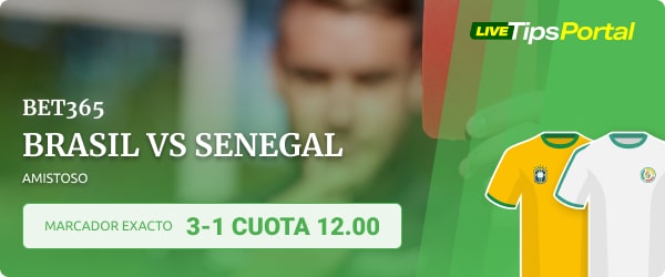 brasil vs senegal marcador exacto
