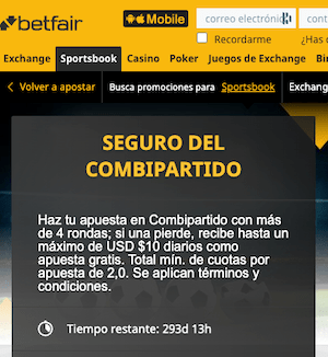 promociones deportivas en betfair app