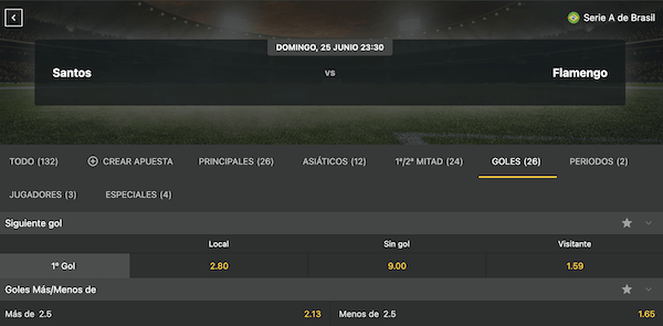 santos vs flamengo liga brasil