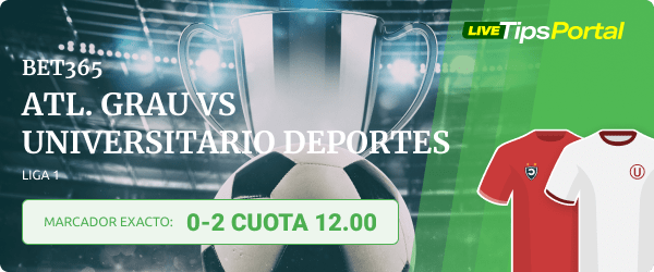 atletico grau vs universitario deportes marcador exacto