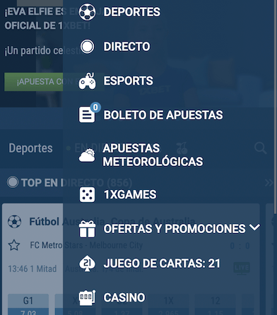 mercados de apuestas de 1xbet app