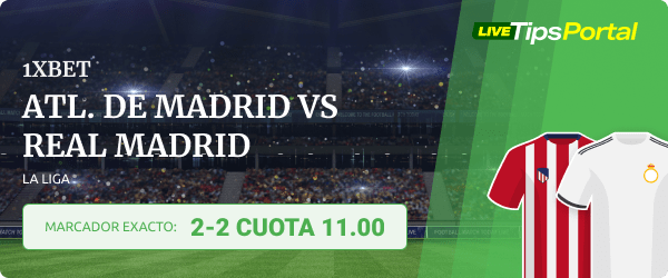 atletico de madrid vs real madrid marcador exacto