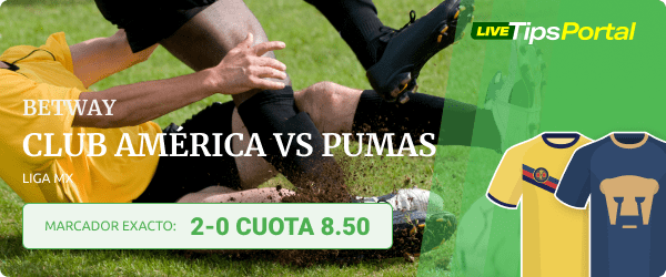 club america vs pumas marcador exacto