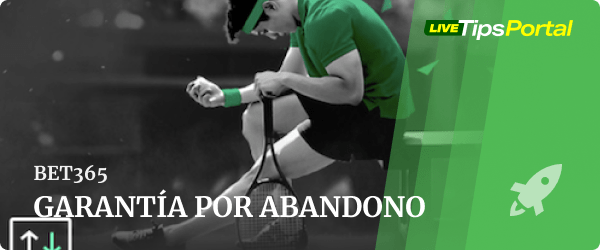 garantia abandono tenis bet365