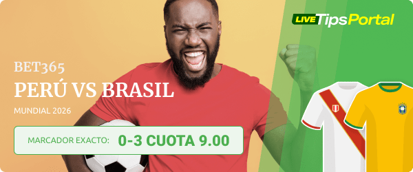 peru vs brasil marcador exacto