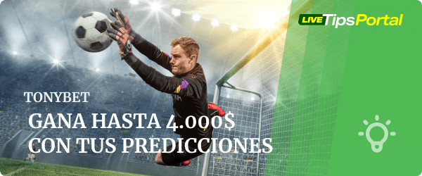 Gana hasta 4.000 S/ por predecir en deportes en Tonybet Perú