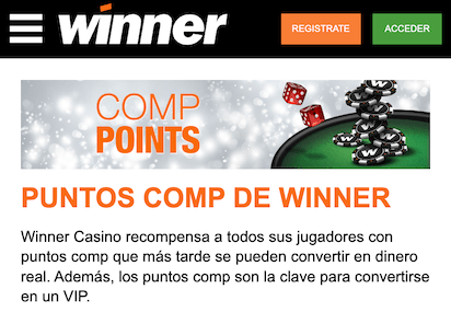 consigue dinero con tus puntos en winner