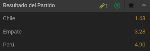pronostico chile vs peru mejores cuotas