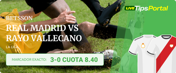 real madrid vs rayo vallecano marcador exacto
