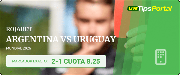 argentina vs uruguay marcador exacto