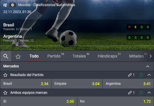 brasil vs argentina pronostico