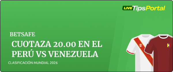 cuotaza betsafe peru vs venezuela