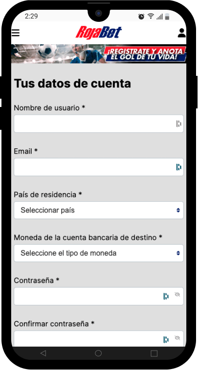 rojabet app descargar