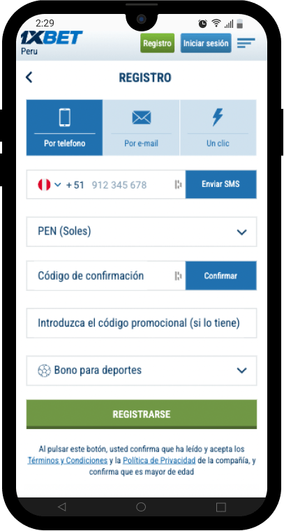 como registrarse en 1xbet