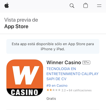 como descargar la app de winner para ios