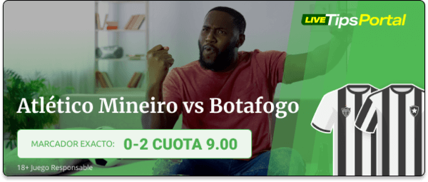 atletico mineiro vs botafogo: pronostico al marcador exacto 30-11.