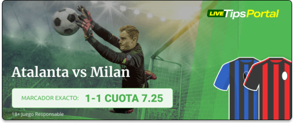 atalanta vs milan: pronostico al marcador exacto 06-12.