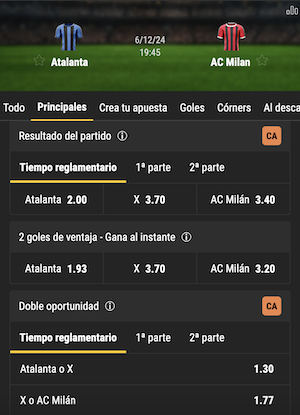 pronostico atalanta vs milan