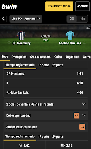 pronostico monterrey vs san luis