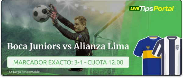 boca juniors vs alianza lima: pronostico al marcador exacto.