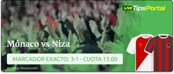 monaco vs niza: pronostico al marcador exacto.