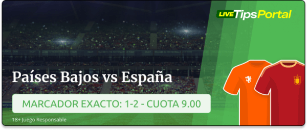 paises bajos vs españa: pronostico al marcador exacto.