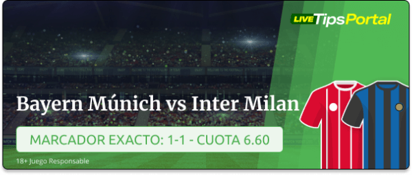 bayern munich vs inter milan: pronostico al marcador exacto.