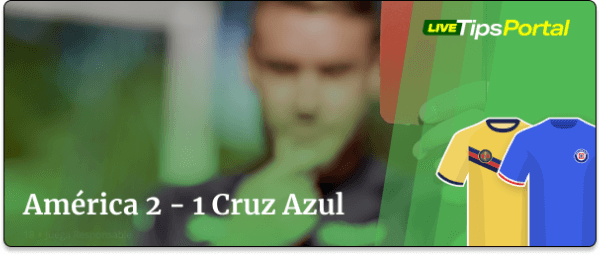 america vs cruz azul: pronostico al marcador exacto.