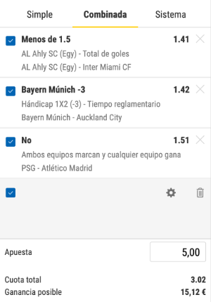 apuesta combinada en bwin.