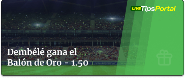 apuestas a dembele ganador del balon de oro.