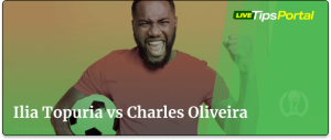 ilia topuria vs charles oliveira: pronostico