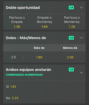 pronostico pachuca vs monterrey