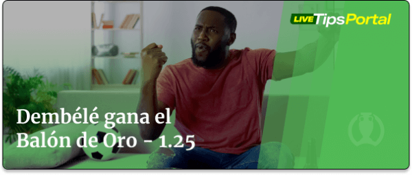 cuotas a dembele ganador del balon de oro 2025.