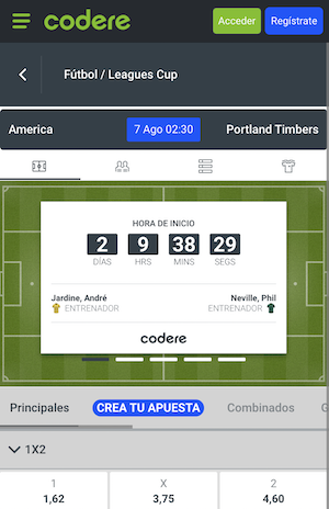 pronostico y apuestas america vs portland timbers