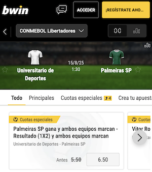pronostico y apuestas univesitario vs palmeiras