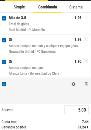 apuesta combinada de bwin.