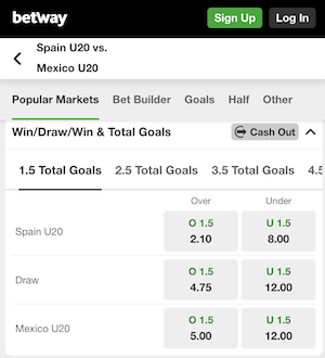 pronostico y apuestas españa sub20 vs mexico sub20